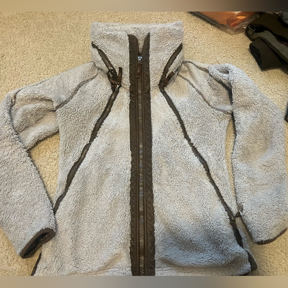Kuhl white and brown jacket size small